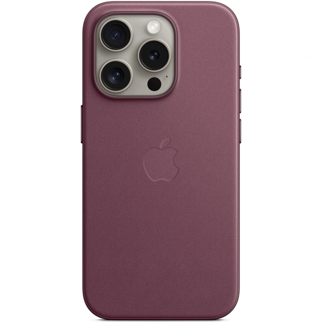 Аксессуары для смартфона Apple Чехол для iPhone 15 Pro FineWoven Case with MagSafe - Mulberry MT4L3ZM/A