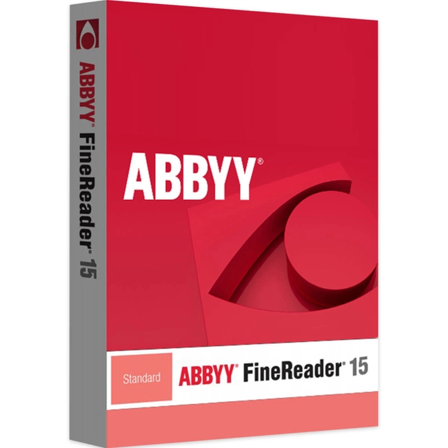 Софт ABBYY Право на использование программного обеспечения FineReader 15 Standard 1 year AF15-1S4W01-102