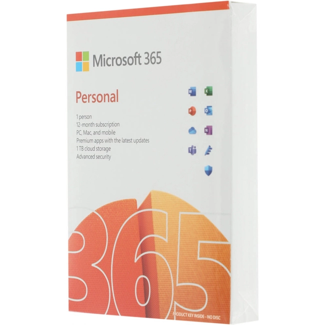 Офисный пакет Microsoft 365 Personal Subscr 1YR Medialess P8 QQ2-01399
