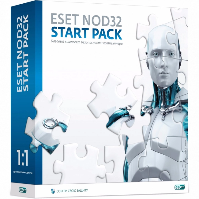 Антивирус Eset NOD32 Start Pack NOD32-ASP-NS(BOX)-1-1 (Первичная лицензия)