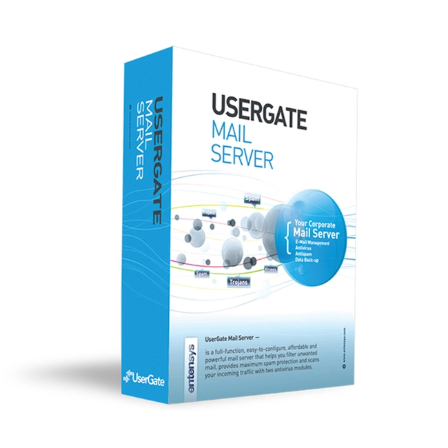 Почтовый сервер Usergate ESD Entensys Mail Server 2.X - количество сессий до 40 UGMS1C40-ESD