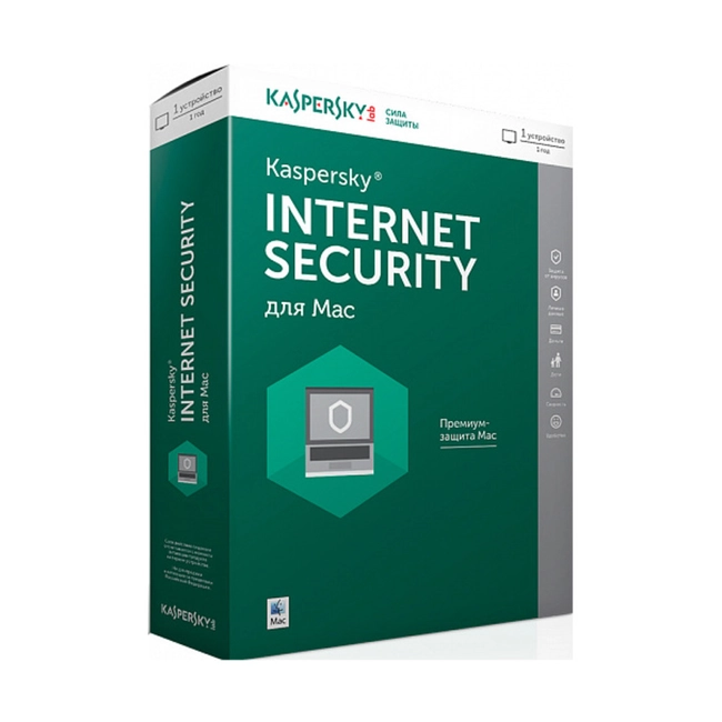 Антивирус Kaspersky Internet Security для Mac. 1-Desktop 1 year Base DP KL1230RDAFS