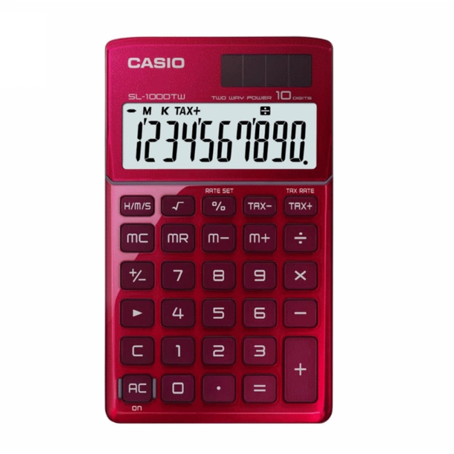 Калькулятор Casio Калькулятор карманный SL-1000TW-RD-S-EH