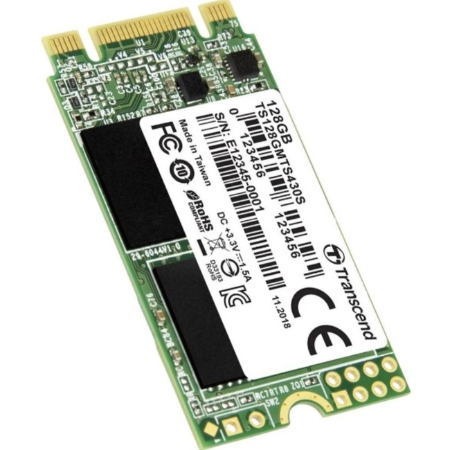 Внутренний жесткий диск Transcend 128GB M.2 SSD MTS 430 series TS128GMTS430S (SSD (твердотельные), 128 ГБ, M.2, SATA)
