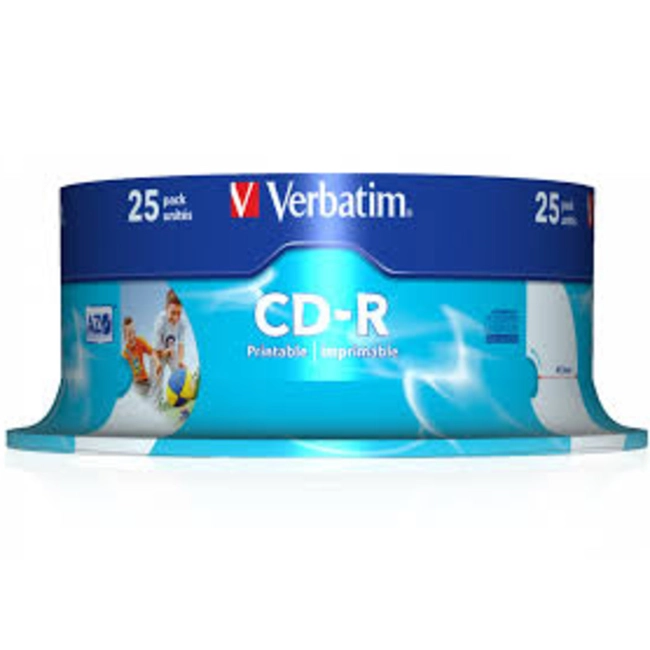 Verbatim Диск CD-R 700Mb 52x Cake Box (25шт) 43439