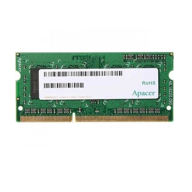 ОЗУ Apacer 2GB DDR3 1600 SO DIMM DS.02G2K.HAM (SO-DIMM, DDR3, 2 Гб, 1600 МГц)