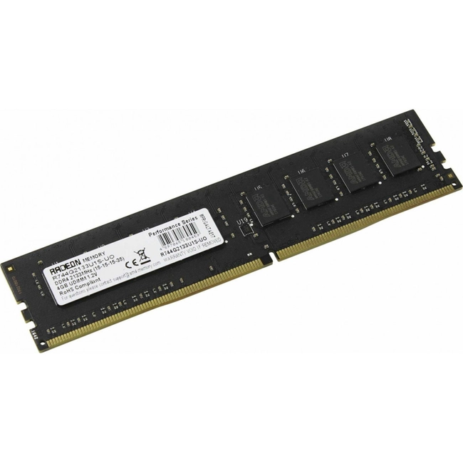 ОЗУ AMD R744G2133U1S-U (DIMM, DDR4, 4 Гб, 2133 МГц)