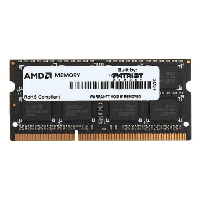 ОЗУ AMD R744G2133S1S R744G2133S1S-U (SO-DIMM, DDR4, 4 Гб, 2133 МГц)