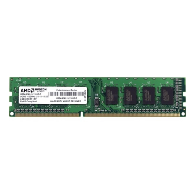 ОЗУ AMD R534G1601U1S R534G1601U1S-UGO (DIMM, DDR3, 4 Гб, 1600 МГц)