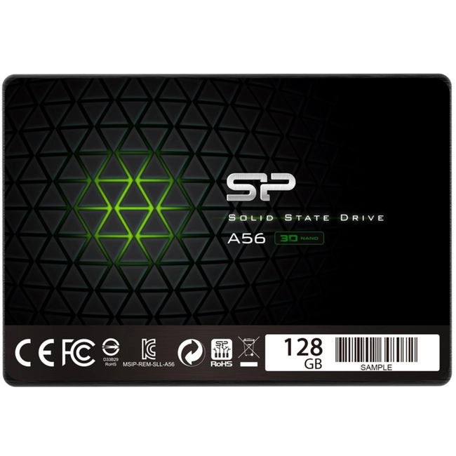 Внутренний жесткий диск Silicon Power 128 ГБ SP128GBSS3A56B25RM (SSD (твердотельные), 128 ГБ, 2.5 дюйма, SATA)