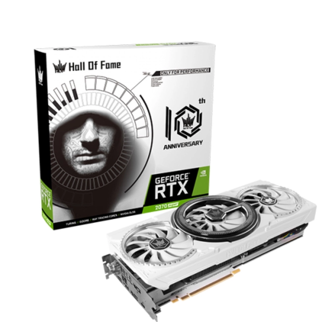 Видеокарта KFA2 GeForce RTX 2070 Super HOF 10th Anniversary Edition 27ISL6UC51HK (8 ГБ)