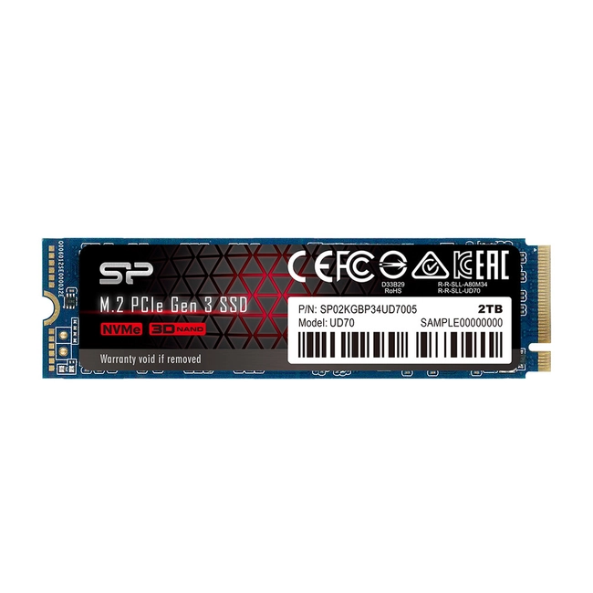 Внутренний жесткий диск Silicon Power PCIe Gen3x4 UD70 SP02KGBP34UD7005 (SSD (твердотельные), 2 ТБ, M.2, PCIe)
