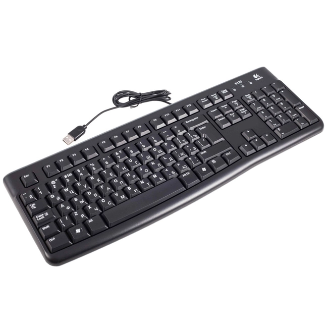 Клавиатура Logitech K120 920-002506 (Проводная, USB)