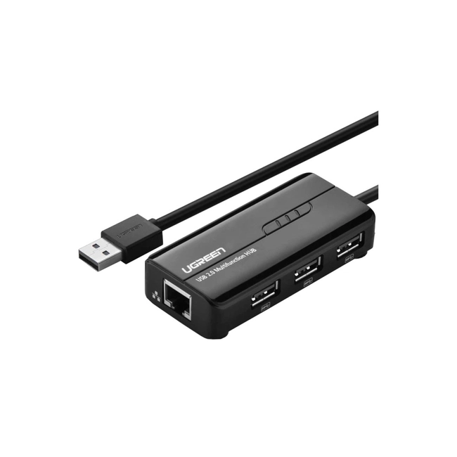 Аксессуар для ПК и Ноутбука UGREEN Конвертер USB 2.0 на LAN RJ-45 0.2m 1293780