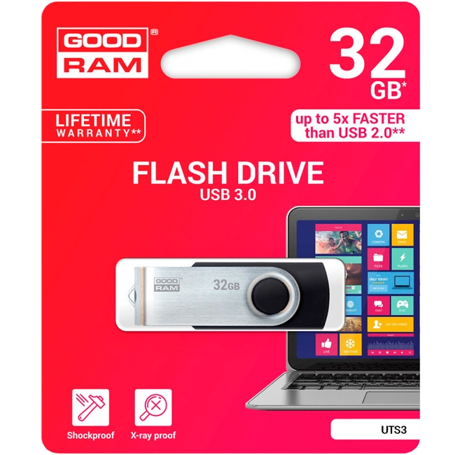 USB флешка (Flash) GoodRam UTS3-0320K0R11 (32 ГБ)
