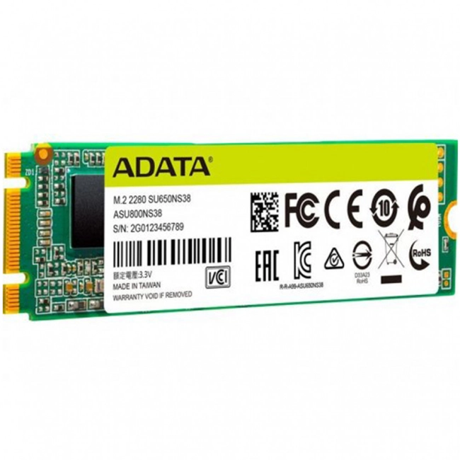 Внутренний жесткий диск ADATA SU650 ASU650NS38-256GT-C (SSD (твердотельные), 256 ГБ, M.2, SATA)