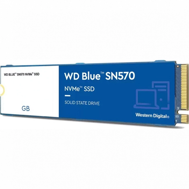 Внутренний жесткий диск Western Digital BLUE SN570 WDS500G3B0C (SSD (твердотельные), 500 ГБ, M.2, PCIe)