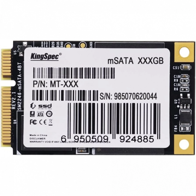 Внутренний жесткий диск KingSpec MT-256 (SSD (твердотельные), 256 ГБ, mSATA, mini-SATA)