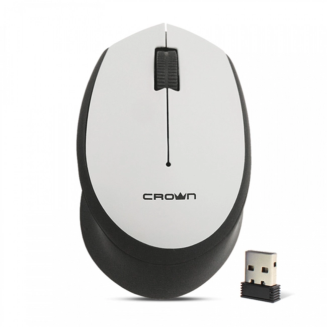 Мышь CROWN micro CMM-937W black/grey