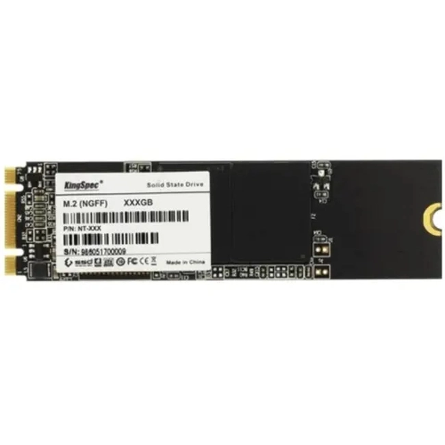 Внутренний жесткий диск KingSpec NT-128 (SSD (твердотельные), 128 ГБ, M.2, SATA)