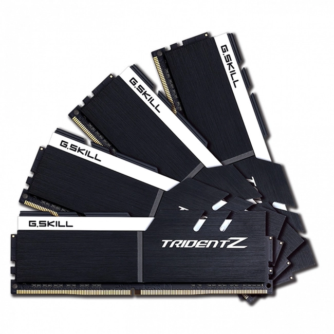 ОЗУ G.Skill Trident Z F4-3200C16Q-64GTZKW (DIMM, DDR4, 64 Гб (4 х 16 Гб), 3200 МГц)