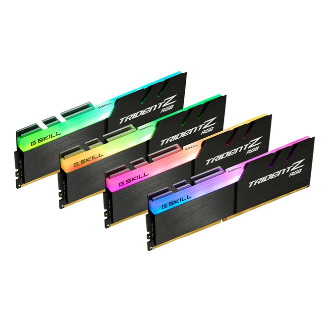 ОЗУ G.Skill Trident Z RGB 64GB F4-3600C18Q-64GTZR (DIMM, DDR4, 64 Гб (4 х 16 Гб), 3600 МГц)