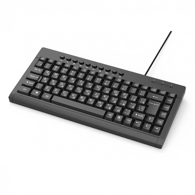 Клавиатура Ritmix RKB-104 черный 80000593 (Проводная, USB)