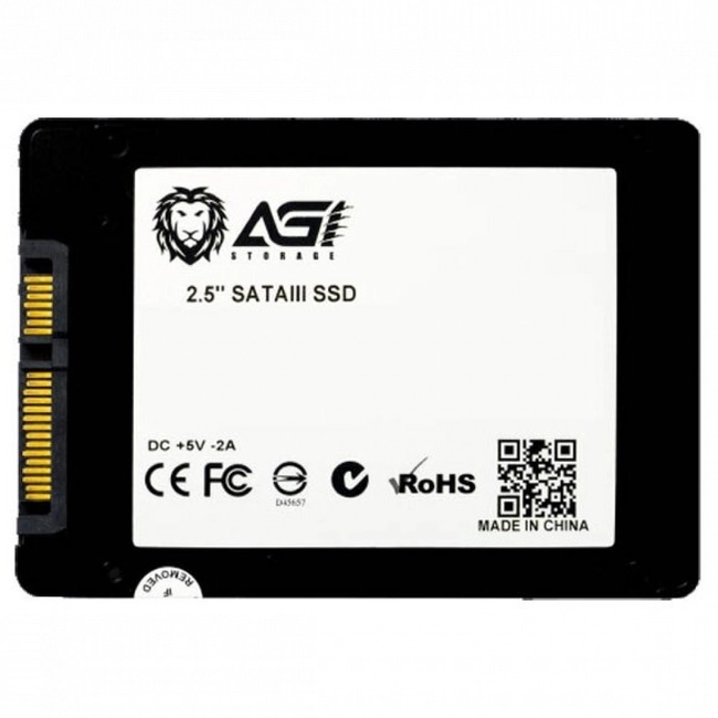 Внутренний жесткий диск AGILE AGI120G06AI138 (SSD (твердотельные), 120 ГБ, 2.5 дюйма, SATA)