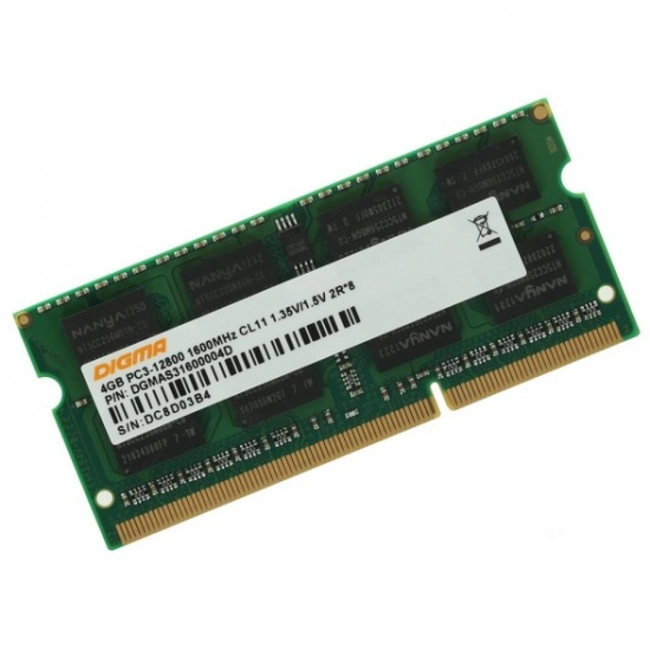 ОЗУ Digma DGMAS31600004D (DIMM, DDR3, 4 Гб, 1600 МГц)