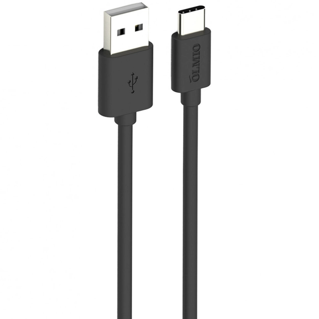 Кабель интерфейсный OLMIO USB 2.0 - USB type-C 2м черный 038656