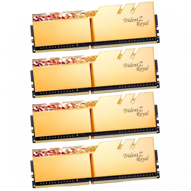 ОЗУ G.Skill Trident Z Royal 64 GB F4-3600C18Q-64GTRG (DIMM, DDR4, 64 Гб (4 х 16 Гб), 3600 МГц)