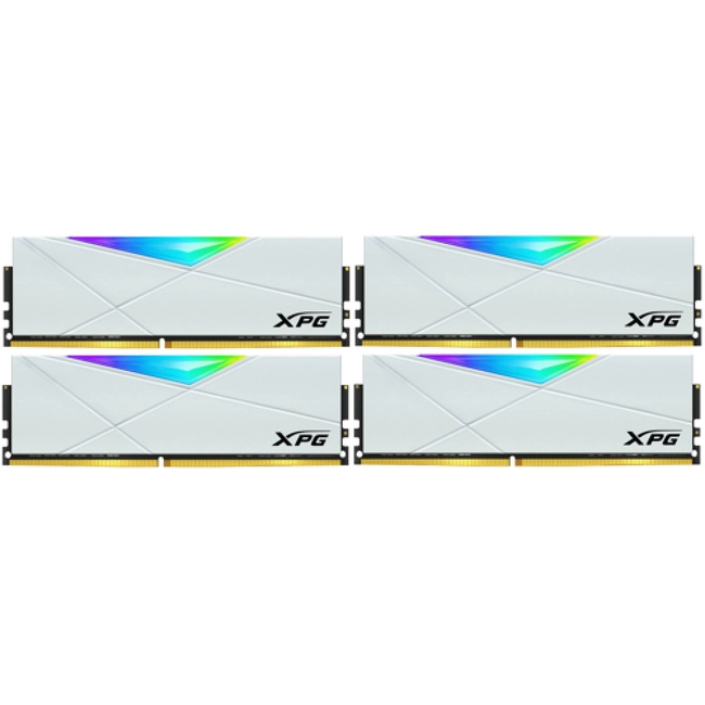 ОЗУ ADATA SPECTRIX D50 RGB AX4U36008G18I-QCWH50 (DIMM, DDR4, 32 Гб (4 х 8 Гб), 3600 МГц)