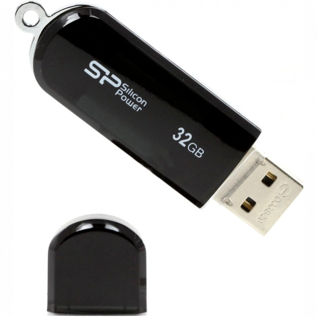 USB флешка (Flash) Silicon Power LuxMini 322 SP032GBUF2322V1K (32 ГБ)