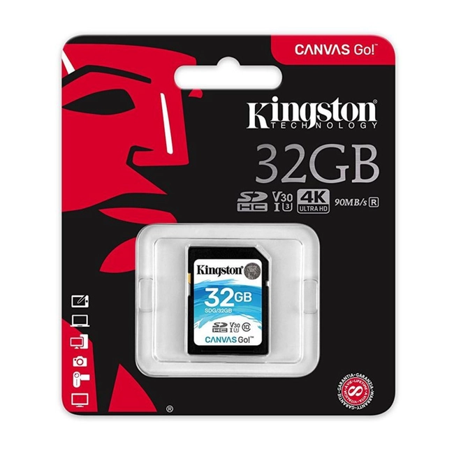 Флеш (Flash) карты Kingston SD 32GB Class 10 U3 SDG/32GB (32 ГБ)