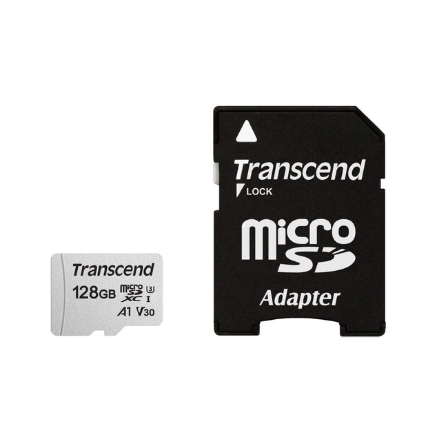 Флеш (Flash) карты Transcend TS128GUSD300S-A (128 ГБ)