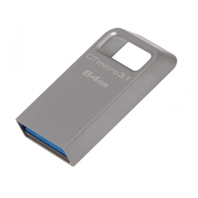 USB флешка (Flash) Kingston DT Micro 3.1 64GB Metal Silver USB 3.1 DTMC3/64GB (64 ГБ)