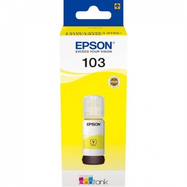 Струйный картридж Epson 103 EcoTank Yellow for L3100,3101,3110,3150 65ml C13T00S44A