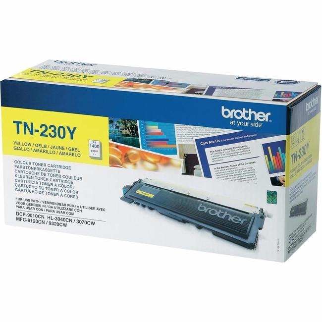 Тонер Brother TN230Y для HL-3040CN, DCP-9010CN, MFC-9120CN жёлтый
