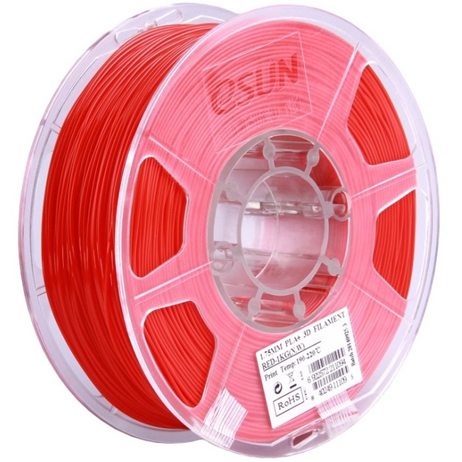 Расходный материалы для 3D-печати ESUN 3D ABS+ Пластик eSUN Red/1.75mm/1kg/roll ABS+175R1
