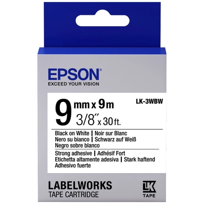 картридж Epson LK-3WBW C53S653007