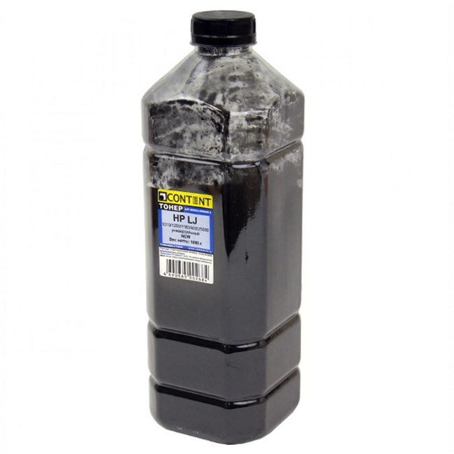 Струйный картридж Content Универсальный тонер Black, 1 кг, канистра 20104043