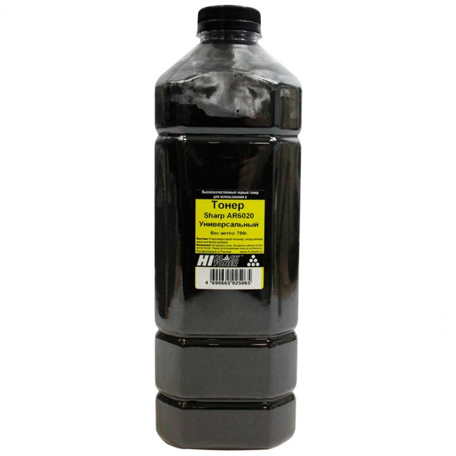 Струйный картридж Hi-Black Универсальный тонер Bk, 700 г, канистра 2011000611