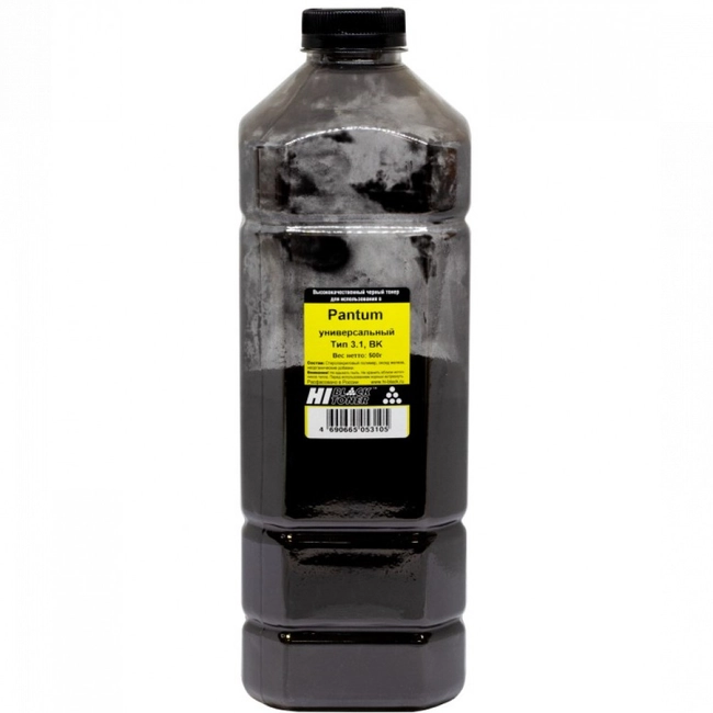 Струйный картридж Hi-Black Универсальный тонер Black, 500 г, канистра 4010715509375