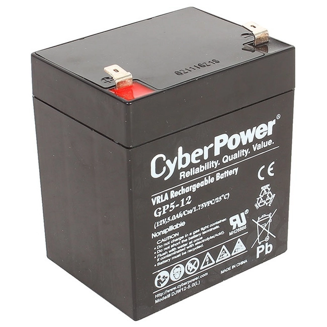 Сменные аккумуляторы АКБ для ИБП CyberPower Аккумулятор GP5-12 (12 В)