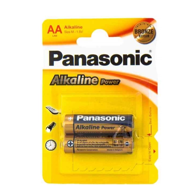 Батарейка Panasonic Alkaline Power ААА/2B - 2штуки (Блисер) LR03REB/2BPR/LR03APB/2BP