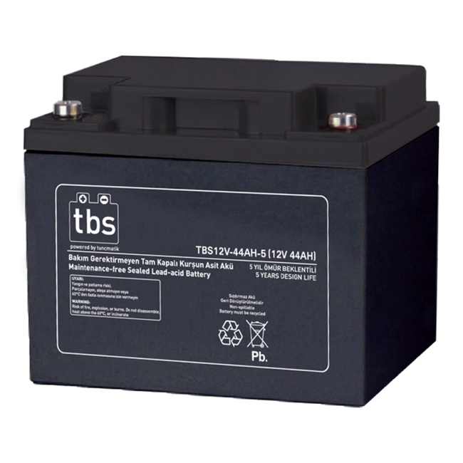 Сменные аккумуляторы АКБ для ИБП Tuncmatik Батарея TBS 12V-44AH-5 (12 В/44 Ач) TSK1967 (12 В)