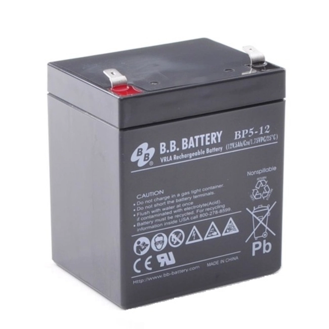 Сменные аккумуляторы АКБ для ИБП B.B. Battery Аккумуляторная батарея B.B. Battery BP 5-12 (12 В)