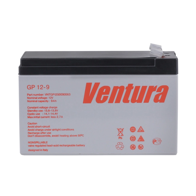 Сменные аккумуляторы АКБ для ИБП GP Аккумуляторная батарея Ventura GP 12-9 (12 В)