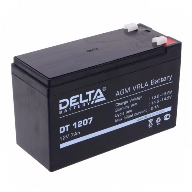 Сменные аккумуляторы АКБ для ИБП Delta Battery DT 1207 12V7Ah (12 В)
