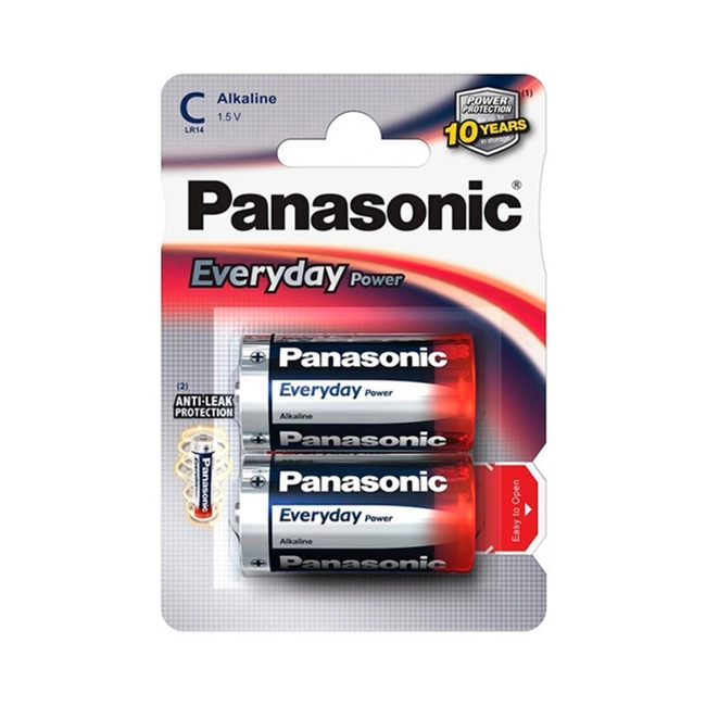 Батарейка Panasonic Every Day Power C/2B LR14REE/2BP/ LR14EPS/2BP